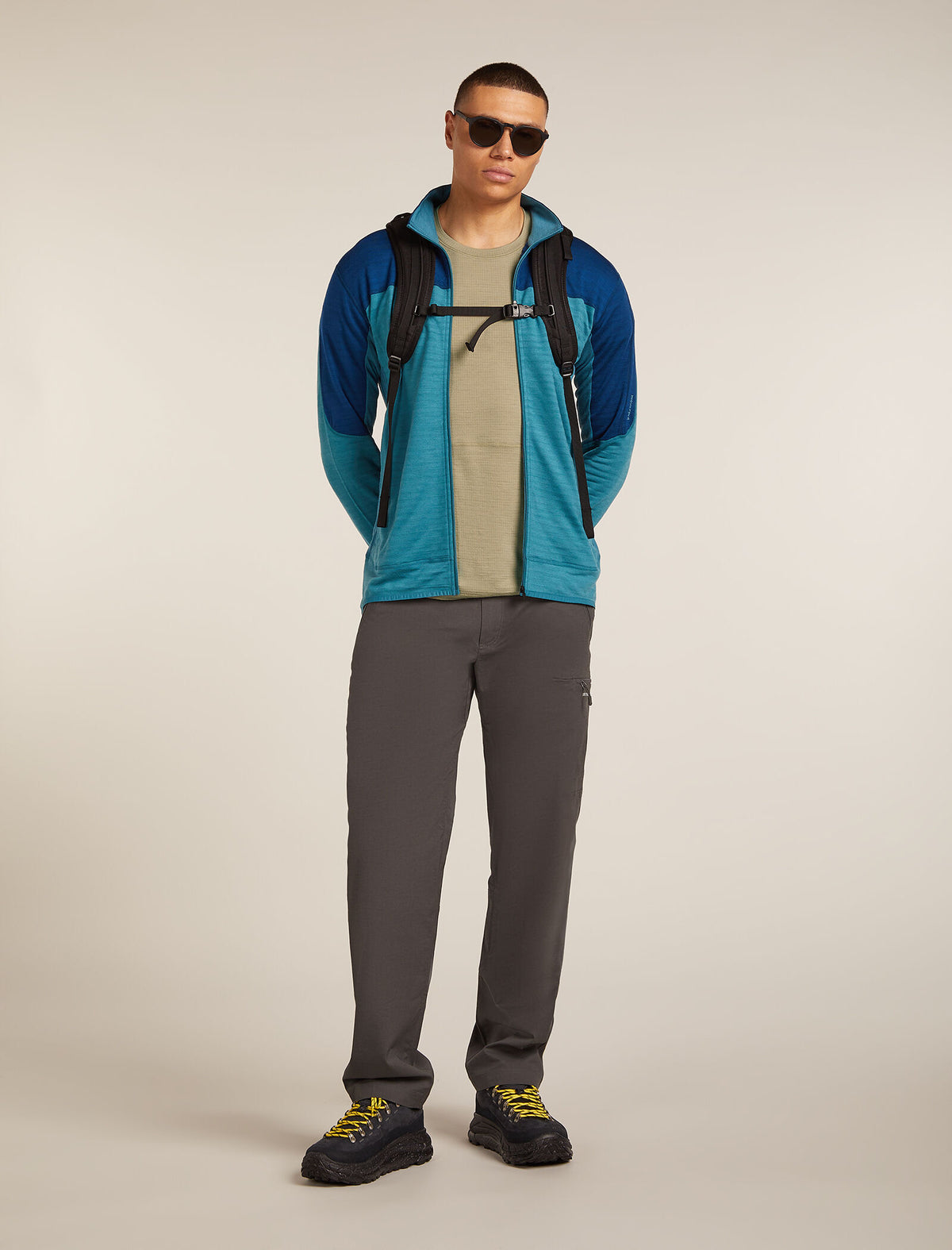 Men's Merino 200 Waffle Elevation Short Sleeve T-Shirt Flagstone - 4