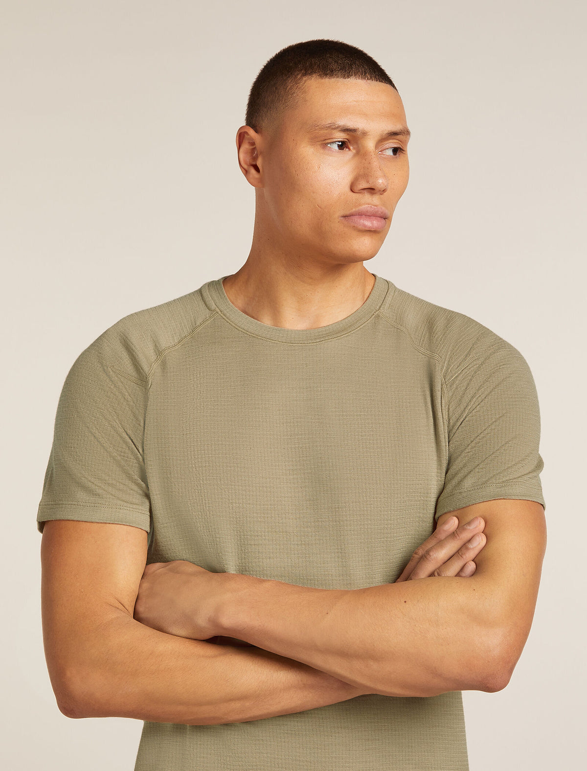 Men's Merino 200 Waffle Elevation Short Sleeve T-Shirt Flagstone - 5