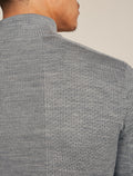 Men's Merino icebreaker Anniversary Original Long Sleeve Half Zip Top Metro Heather - 8