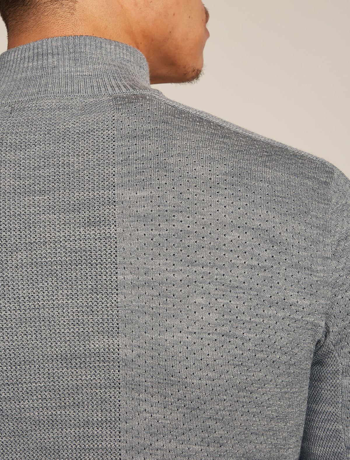 Men's Merino icebreaker Anniversary Original Long Sleeve Half Zip Top Metro Heather - 8
