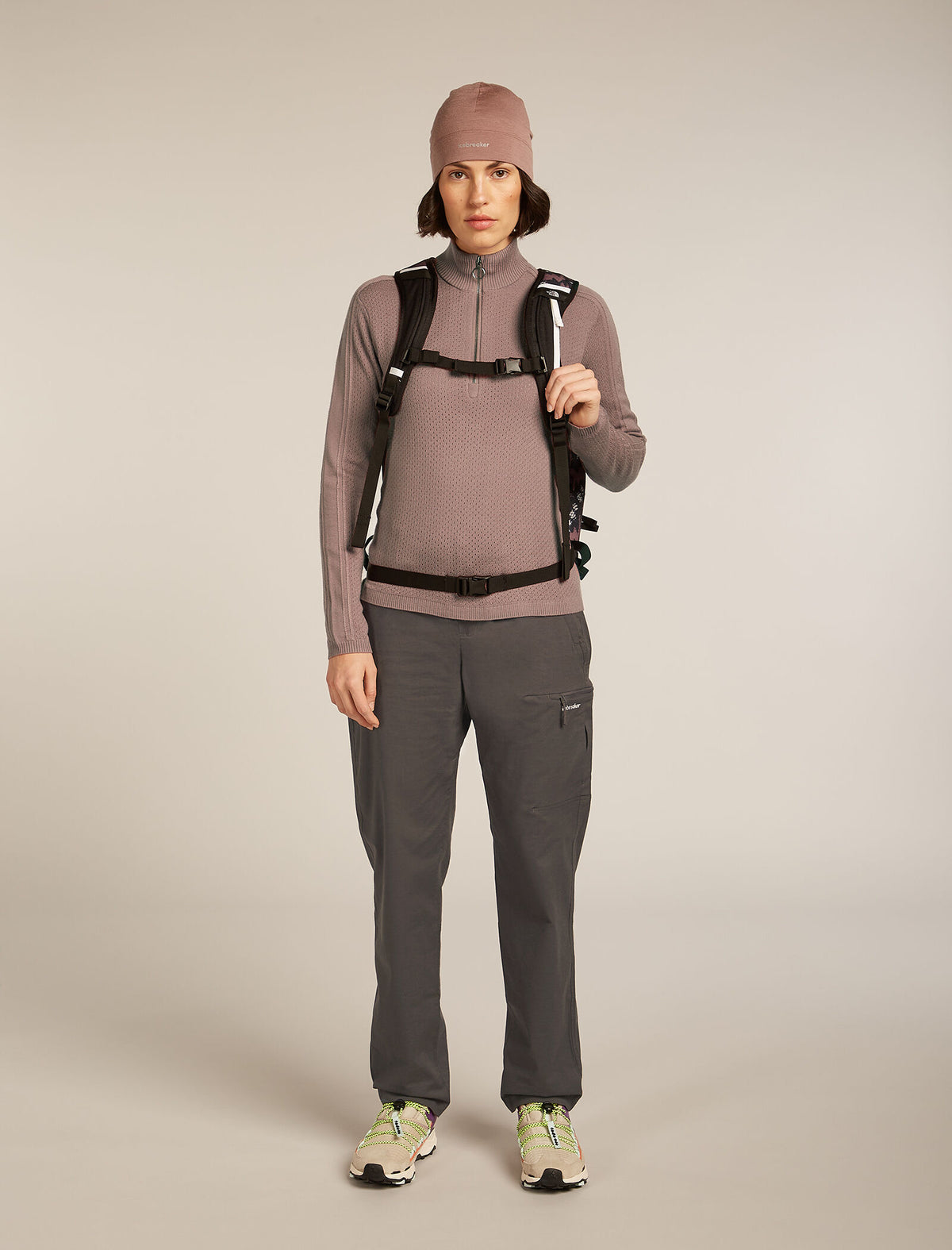 Women's Merino icebreaker Anniversary Original Long Sleeve Half Zip Top Summit - 4