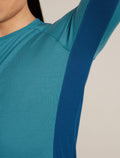 Men's Merino 200 ZoneKnit™ Long Sleeve Crewe Thermal Top Atlantis/Topaz - 7
