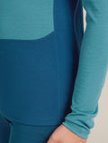 Men's Merino 200 ZoneKnit™ Long Sleeve Crewe Thermal Top Atlantis/Topaz - 8