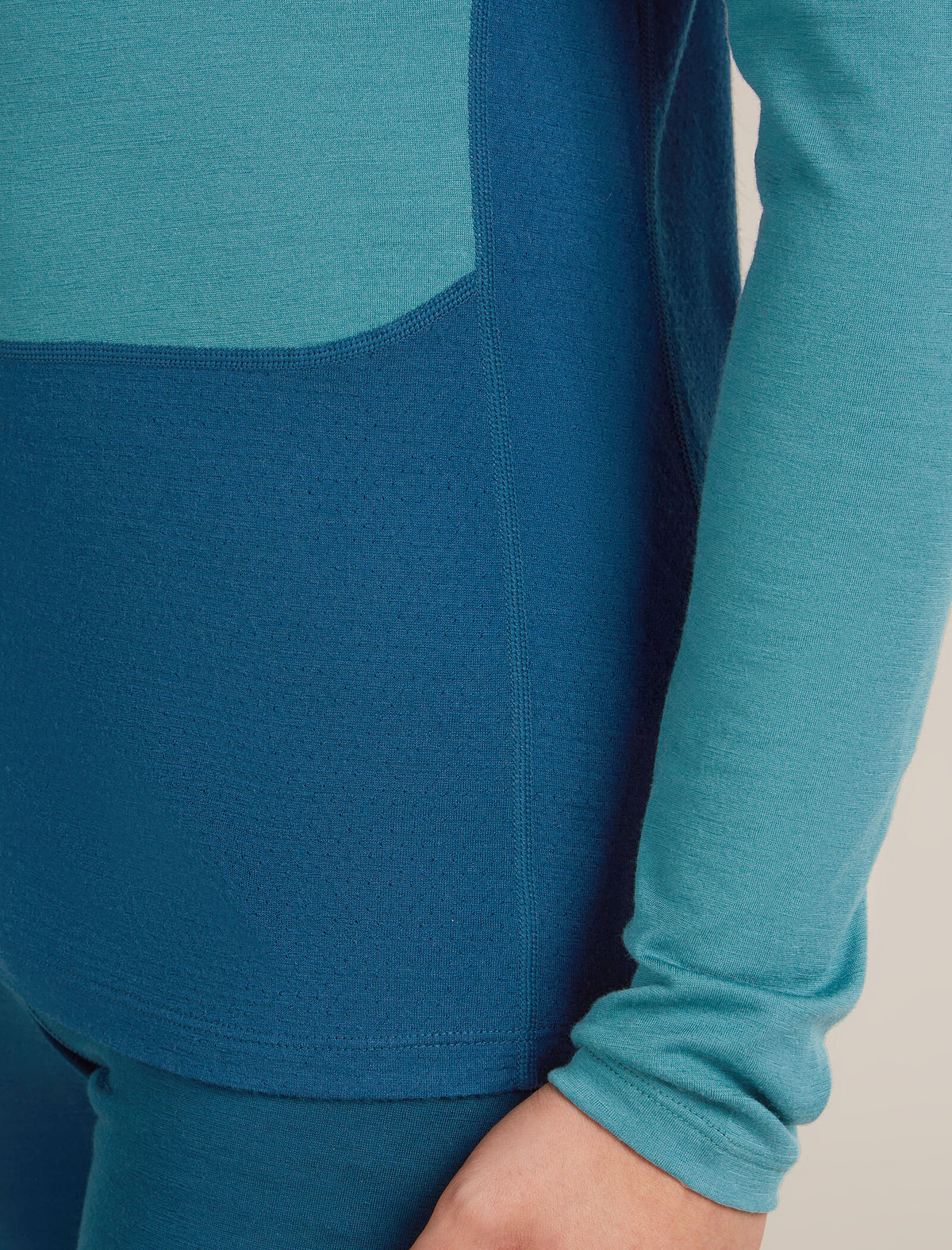 Men's Merino 200 ZoneKnit™ Long Sleeve Crewe Thermal Top Atlantis/Topaz - 8