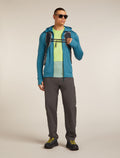 Men's Merino 200 ZoneKnit™ Long Sleeve Crewe Thermal Top Seaglass/Peridot - 4