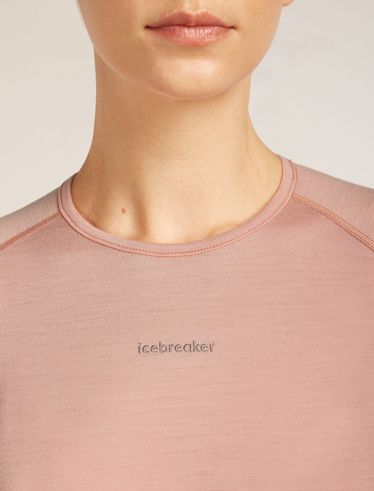 Women's Merino 200 ZoneKnit™ Long Sleeve Crewe Thermal Top Summit/Blush - 5