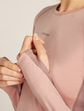 Women's Merino 200 ZoneKnit™ Long Sleeve Crewe Thermal Top Summit/Blush - 6