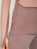 Women's Merino 200 ZoneKnit™ Long Sleeve Crewe Thermal Top Summit/Blush - 8
