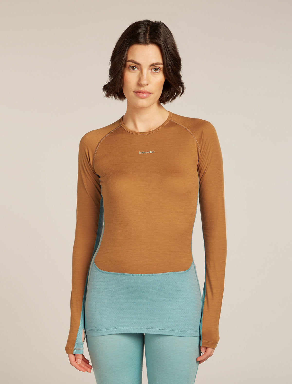 Women's Merino 200 ZoneKnit™ Long Sleeve Crewe Thermal Top Hydro/Trail - 1