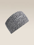 Unisex Merino 200 Oasis Headband Flock Forms Midnight Navy/Snow - 4
