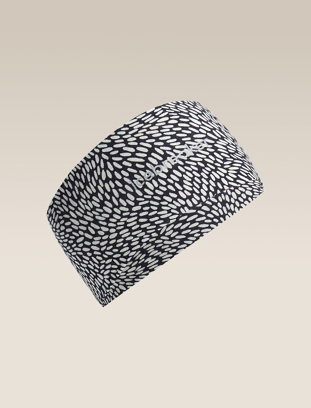 Unisex Merino 200 Oasis Headband Flock Forms Midnight Navy/Snow - 4