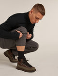 Chaussettes Hike+ Liner Crew en mérinos Men's Black - 1
