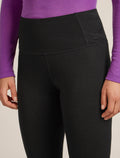 Women's Merino 200 Oasis High Rise Thermal Leggings Black - 5