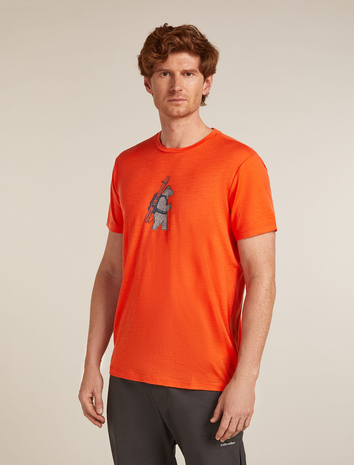 Men's Merino 150 Tech Lite Short Sleeve T-Shirt Bear Tour Fervid - 1