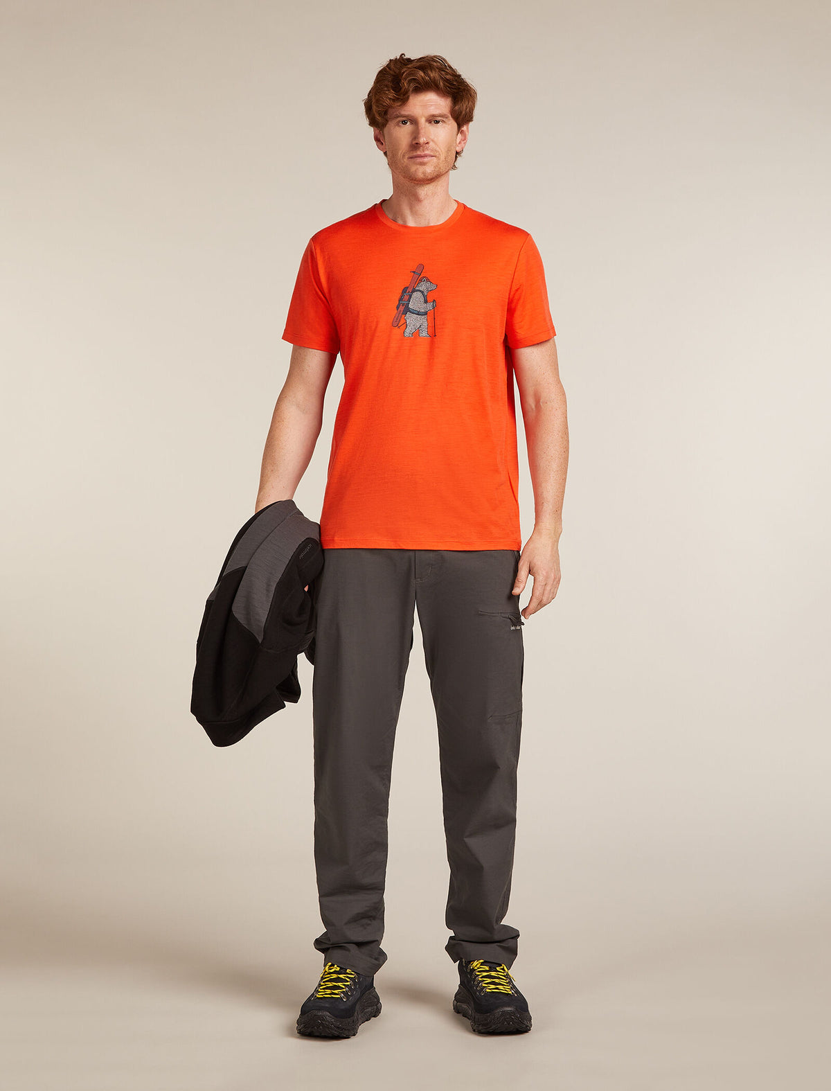 Men's Merino 150 Tech Lite Short Sleeve T-Shirt Bear Tour Fervid - 4