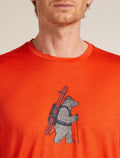 Men's Merino 150 Tech Lite Short Sleeve T-Shirt Bear Tour Fervid - 5