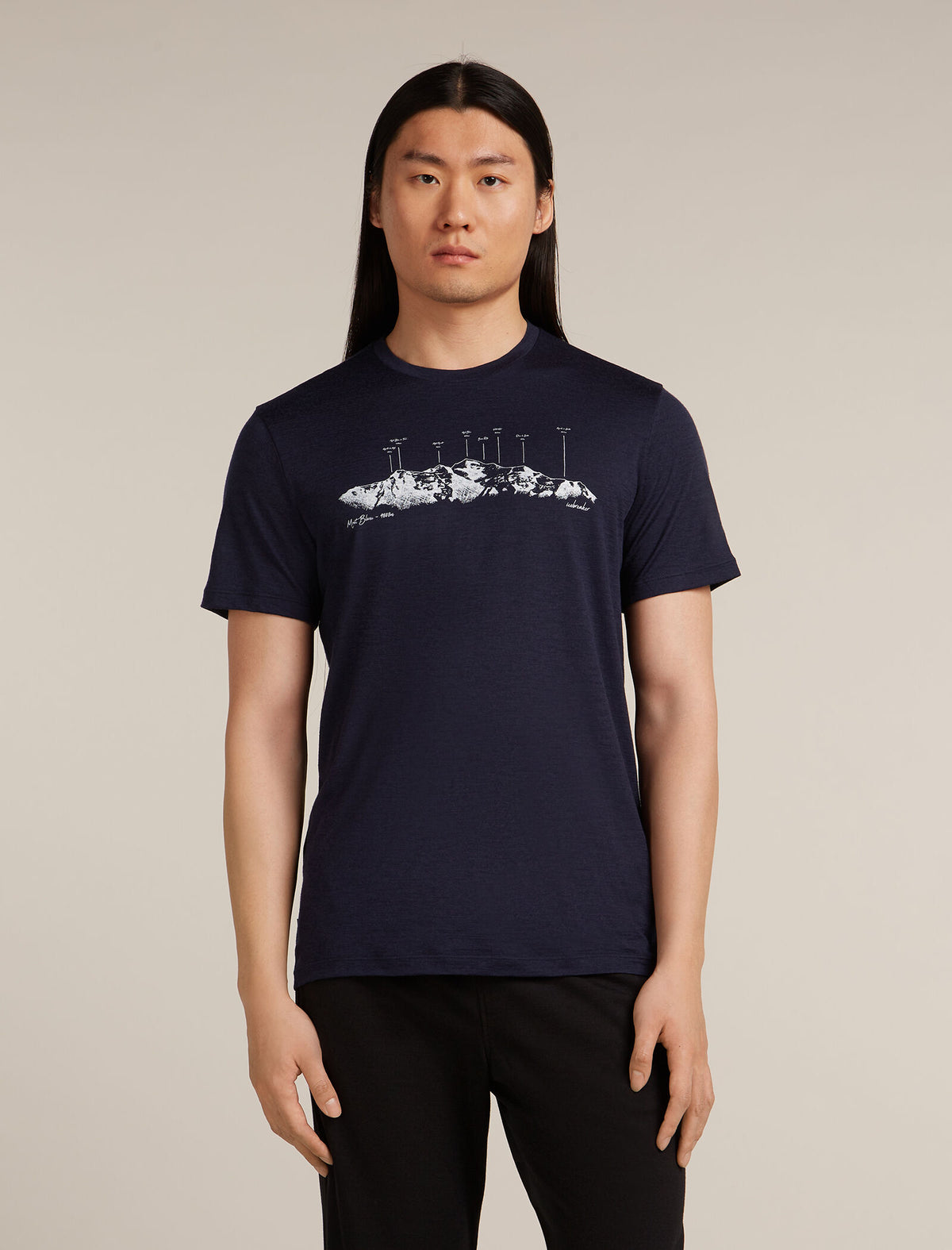 Men's Merino 150 Tech Lite Short Sleeve T-Shirt The Peaks Glacier - 1