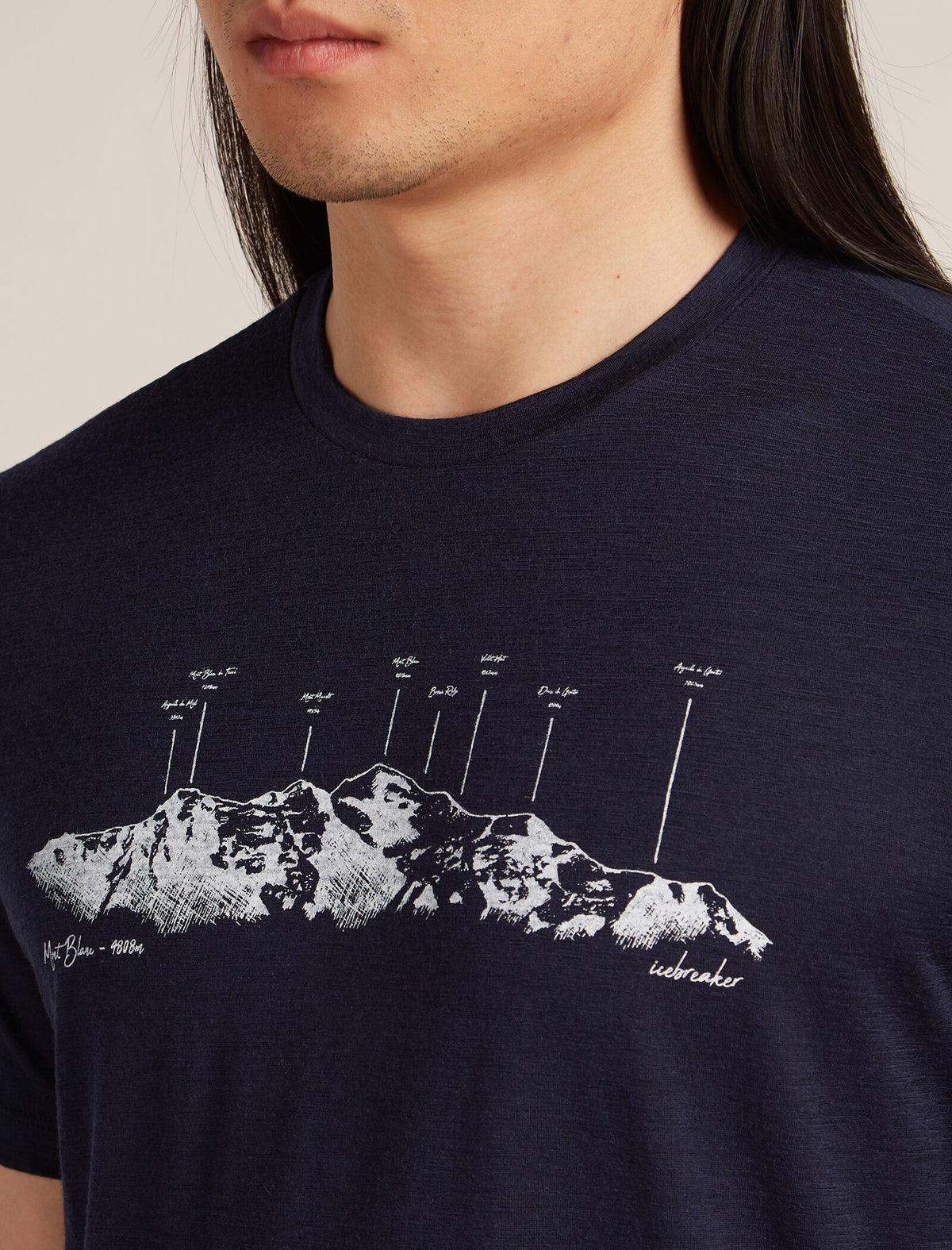 Men's Merino 150 Tech Lite Short Sleeve T-Shirt The Peaks Glacier - 6