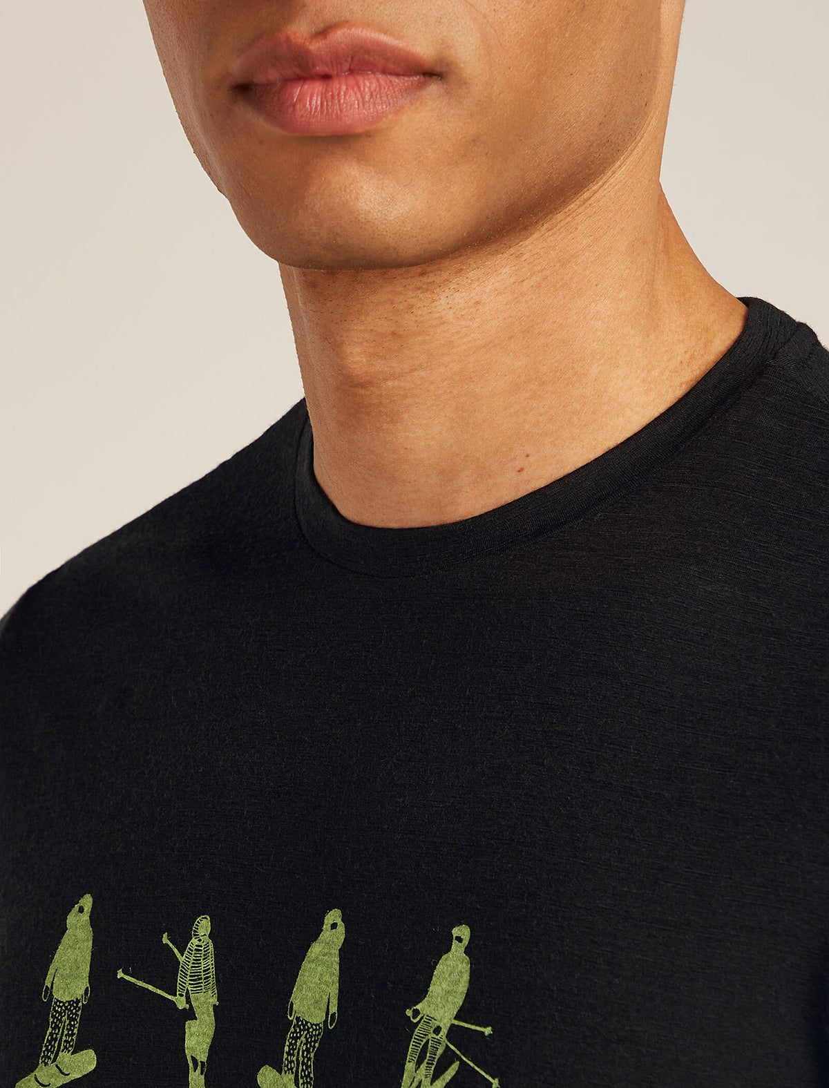 Men's Merino 150 Tech Lite Short Sleeve T-Shirt Snow Day Black - 6