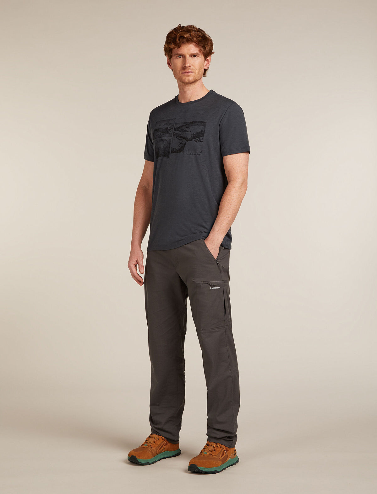 T-shirt à manches courtes Tech Lite Merino 150 The Climb Men's Obsidian - 3