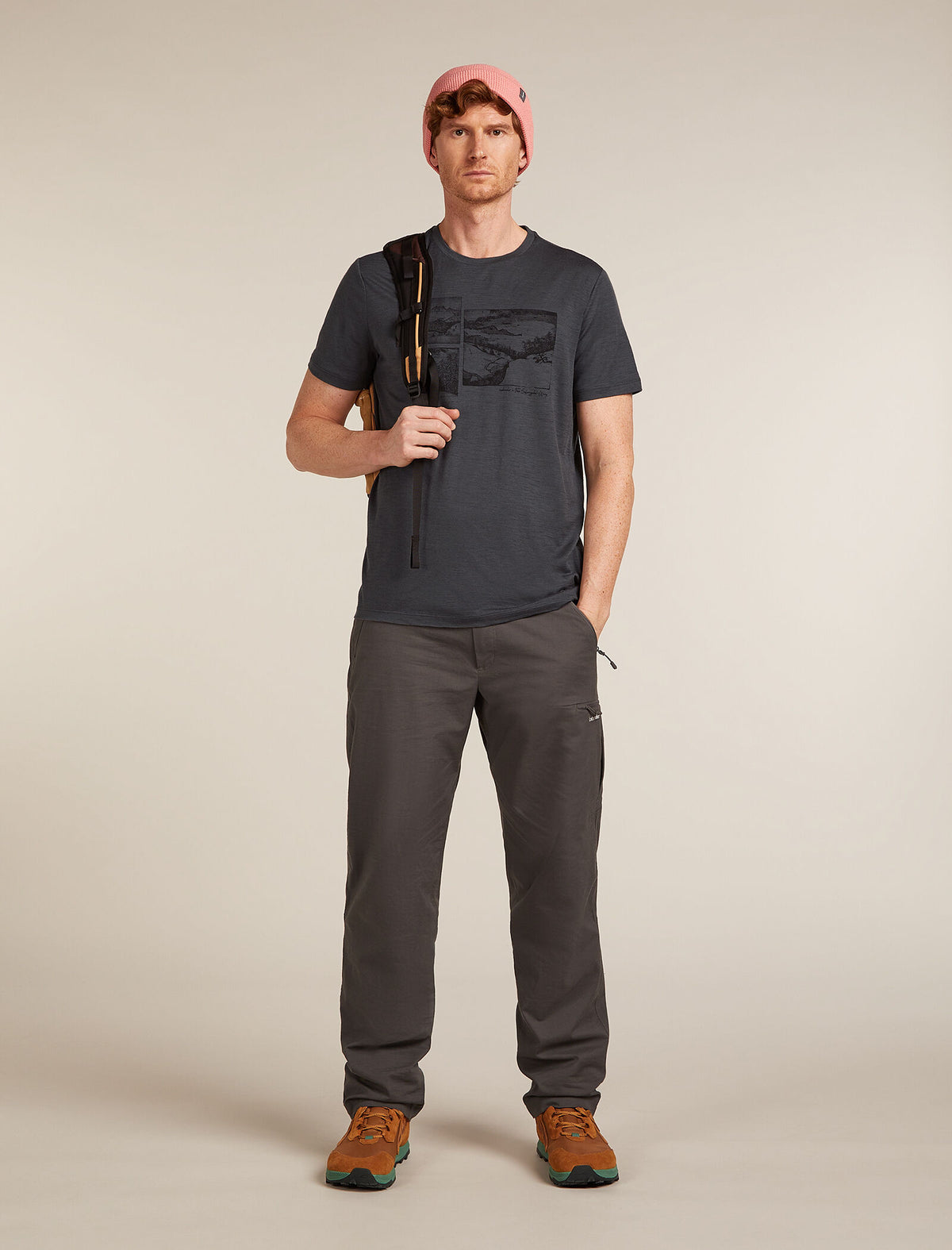 T-shirt à manches courtes Tech Lite Merino 150 The Climb Men's Obsidian - 4