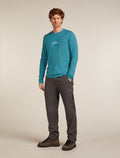 Men's Merino 150 Tech Lite Long Sleeve T-Shirt Road To Cook Topaz - 3