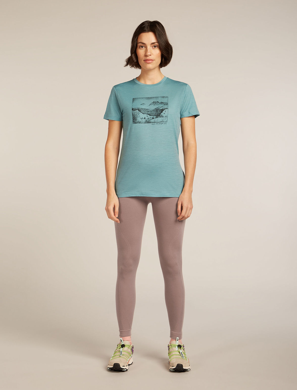 Women's Merino 150 Tech Lite Short Sleeve T-Shirt Terrain Hydro - 3