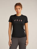 Women's Merino 150 Tech Lite Short Sleeve T-Shirt Snow Day Black - 1