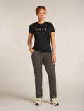 Women's Merino 150 Tech Lite Short Sleeve T-Shirt Snow Day Black - 3