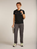 Women's Merino 150 Tech Lite Short Sleeve T-Shirt Snow Day Black - 4