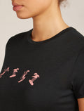 Women's Merino 150 Tech Lite Short Sleeve T-Shirt Snow Day Black - 6
