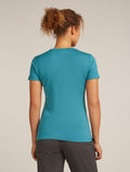 Women's Merino 150 Tech Lite Short Sleeve T-Shirt Snow Day Topaz - 2