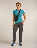 Women's Merino 150 Tech Lite Short Sleeve T-Shirt Snow Day Topaz - 4