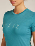 Women's Merino 150 Tech Lite Short Sleeve T-Shirt Snow Day Topaz - 6