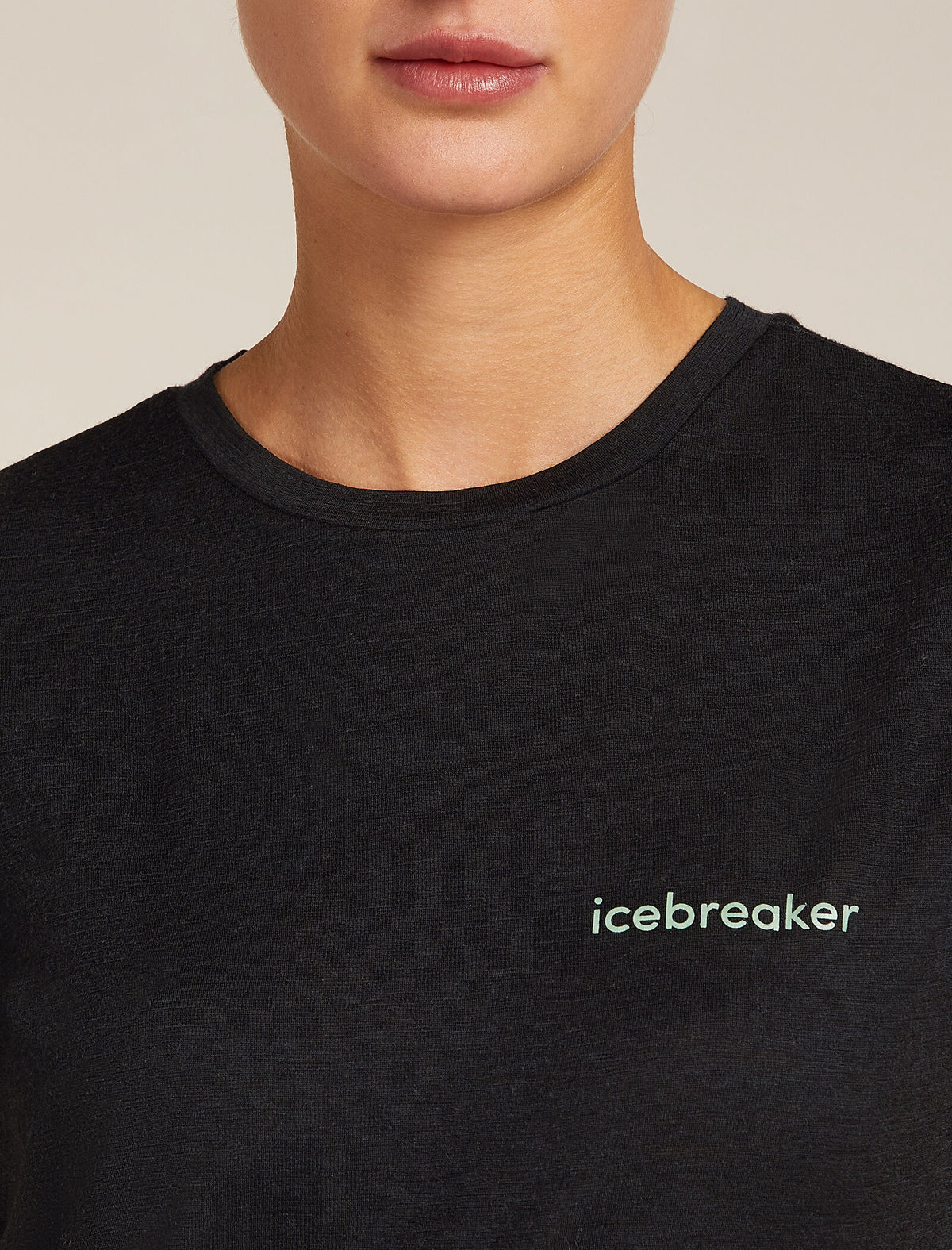 Women's Merino 150 Tech Lite Short Sleeve T-Shirt IB Wordmark Black - 6