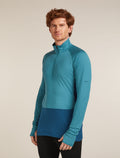 Chandail demi-zippé thermique à manches longues ZoneKnit™ Merino 200 Men's Atlantis/Topaz - 1
