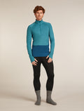 Chandail demi-zippé thermique à manches longues ZoneKnit™ Merino 200 Men's Atlantis/Topaz - 10