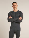 Men's Merino 260 ZoneKnit™ Long Sleeve Crewe Thermal Top Jet Heather - 1