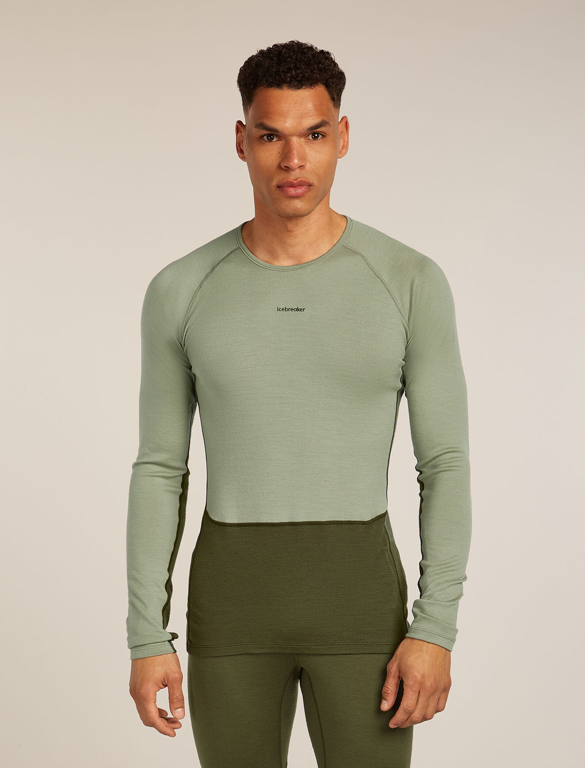 Men's Merino 260 ZoneKnit™ Long Sleeve Crewe Thermal Top Loden/Lichen - 1