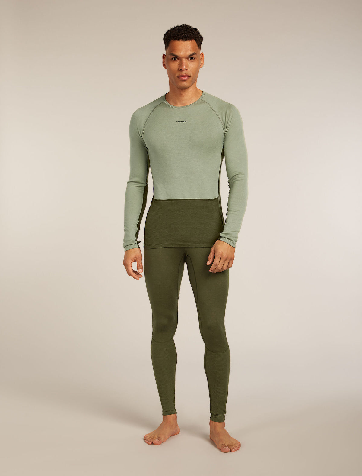 Men's Merino 260 ZoneKnit™ Long Sleeve Crewe Thermal Top Loden/Lichen - 3