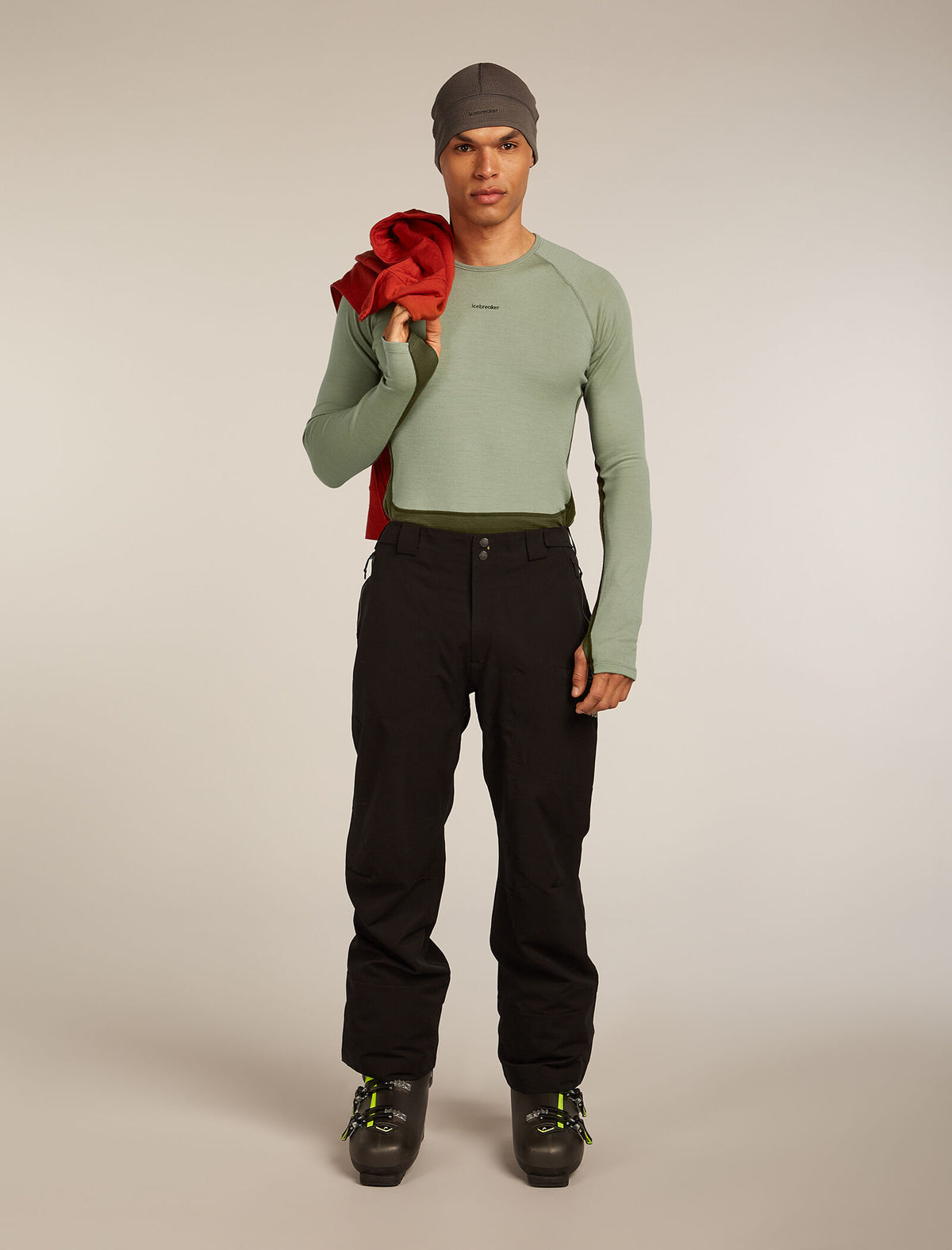 Men's Merino 260 ZoneKnit™ Long Sleeve Crewe Thermal Top Loden/Lichen - 4