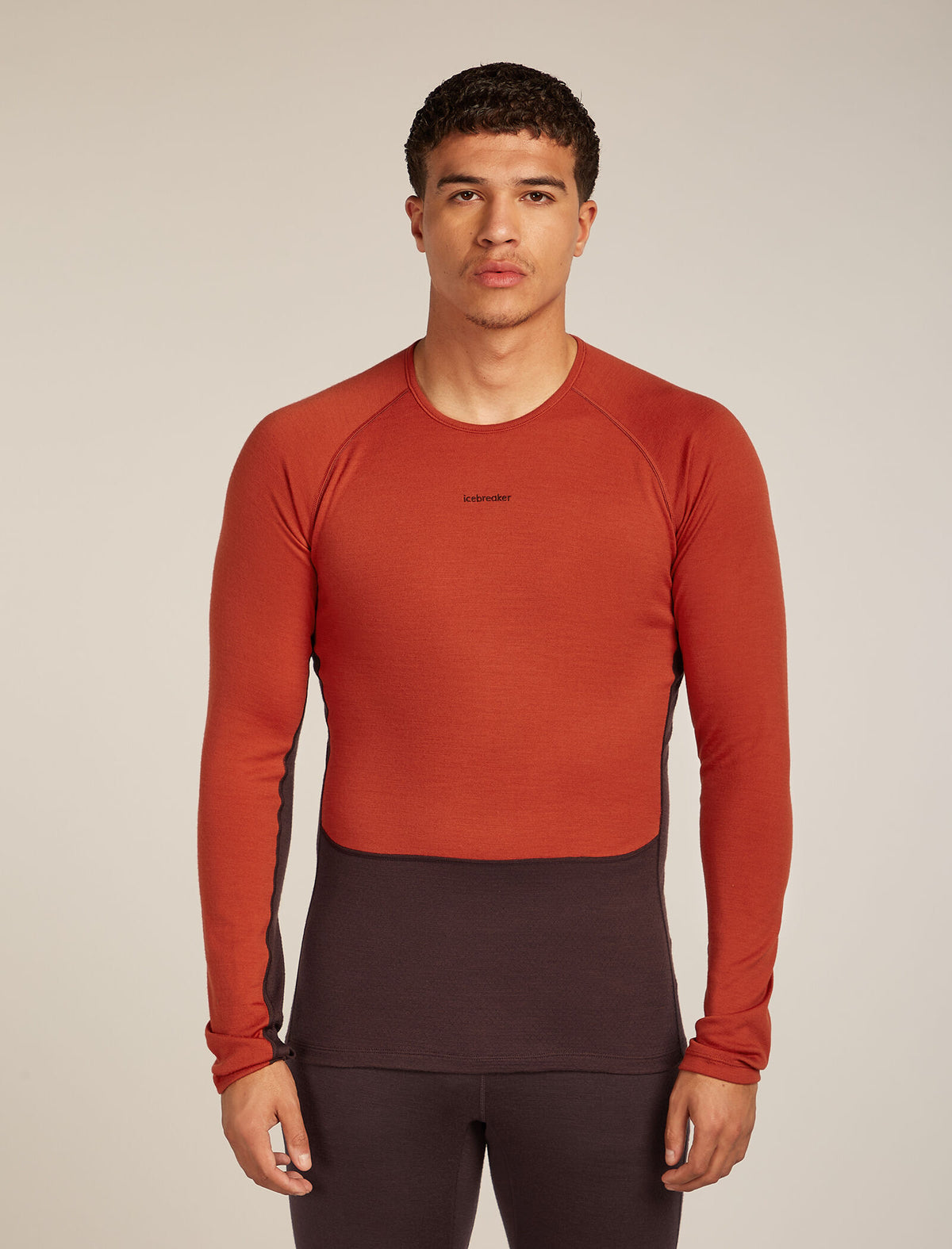 Men's Merino 260 ZoneKnit™ Long Sleeve Crewe Thermal Top Java/Agate - 1