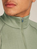 Men's Merino 260 ZoneKnit™ Long Sleeve Half Zip Thermal Top Loden/Lichen - 6