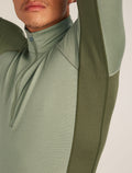 Men's Merino 260 ZoneKnit™ Long Sleeve Half Zip Thermal Top Loden/Lichen - 8