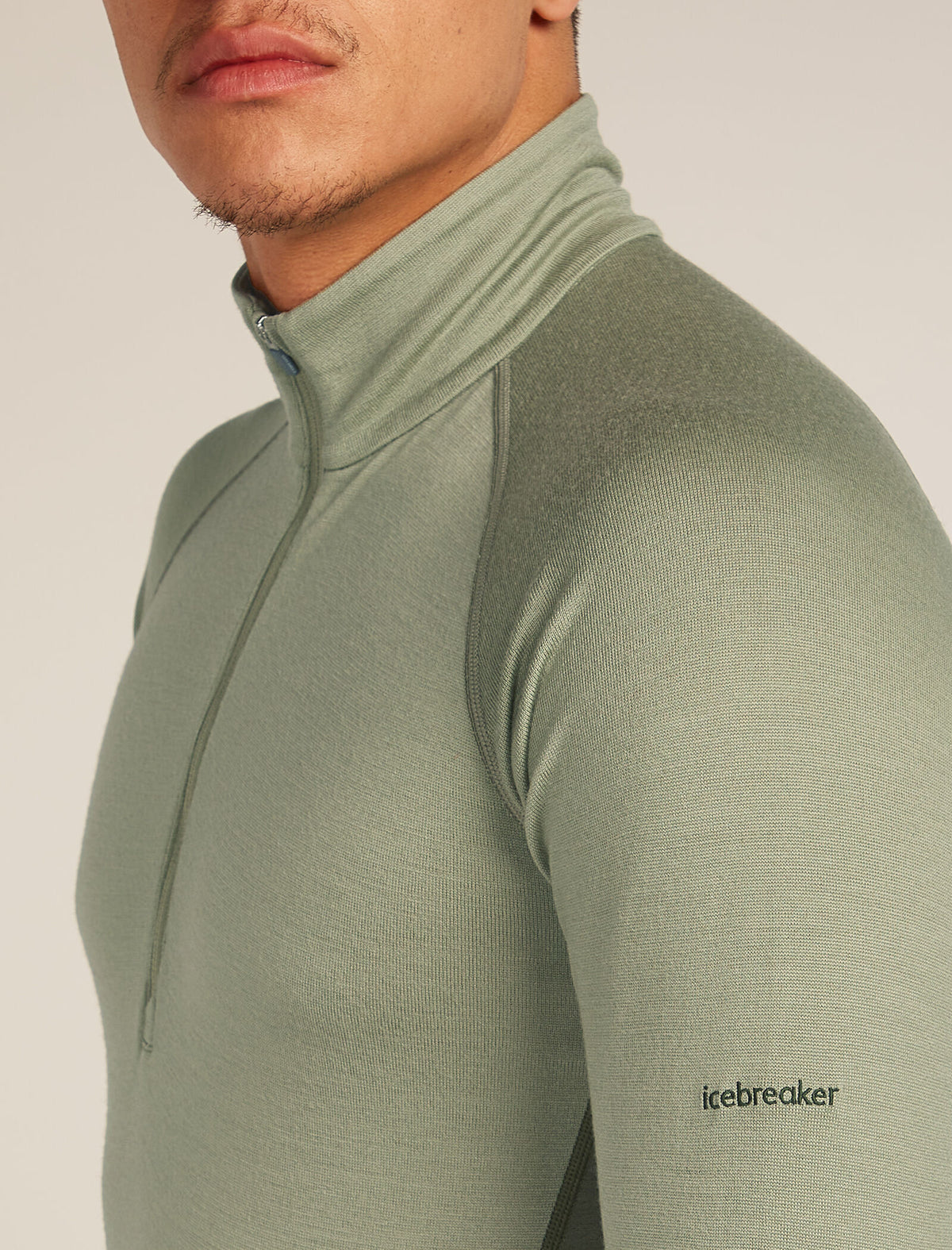 Men's Merino 260 ZoneKnit™ Long Sleeve Half Zip Thermal Top Loden/Lichen - 9