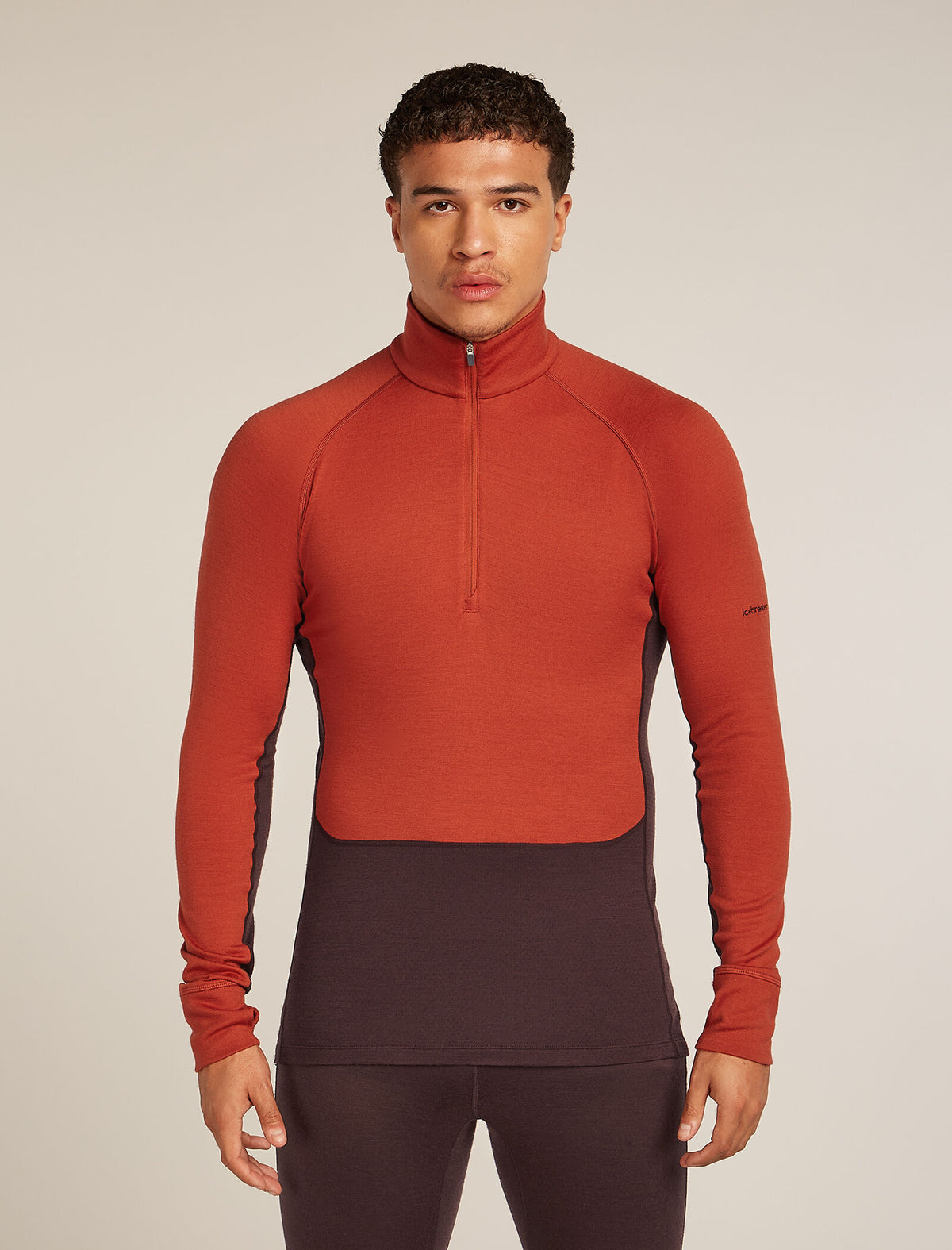 Men's Merino 260 ZoneKnit™ Long Sleeve Half Zip Thermal Top Java/Agate - 1