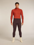 Men's Merino 260 ZoneKnit™ Long Sleeve Half Zip Thermal Top Java/Agate - 10
