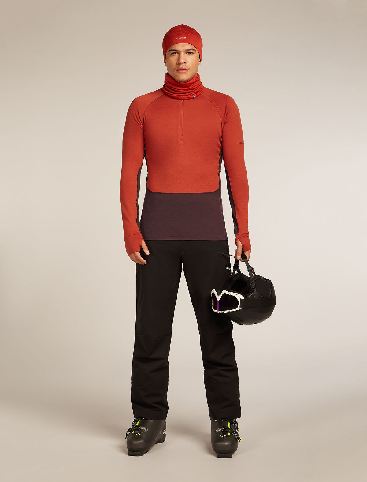 Men's Merino 260 ZoneKnit™ Long Sleeve Half Zip Thermal Top Java/Agate - 4