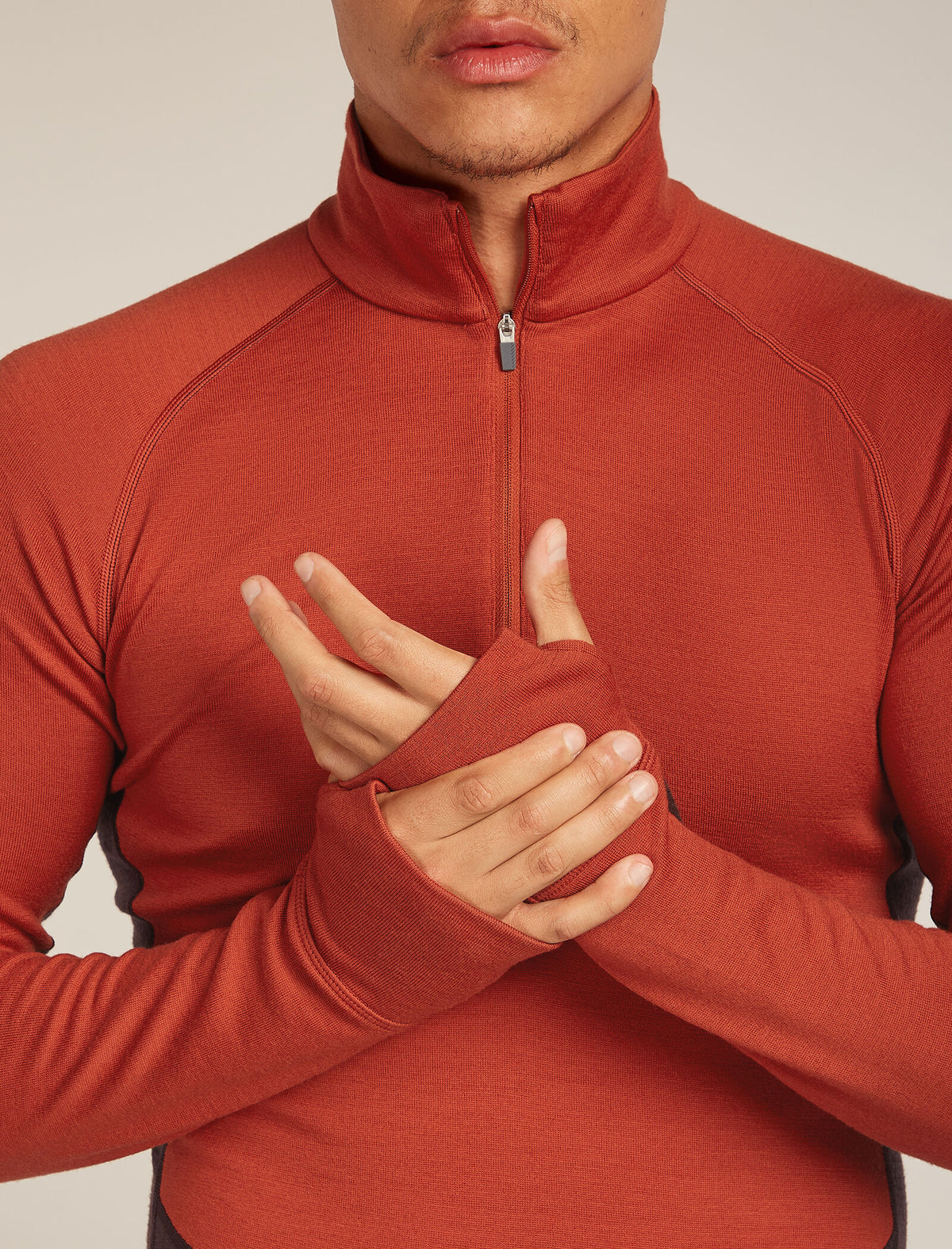 Men's Merino 260 ZoneKnit™ Long Sleeve Half Zip Thermal Top Java/Agate - 5