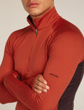 Men's Merino 260 ZoneKnit™ Long Sleeve Half Zip Thermal Top Java/Agate - 9